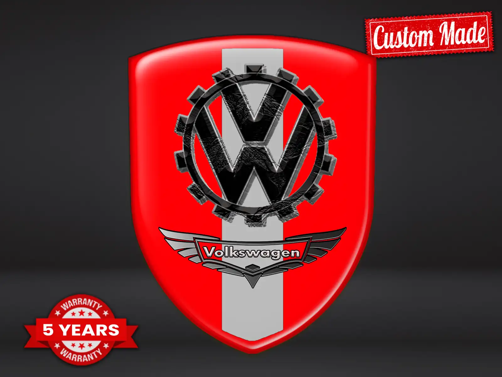 VW Heckscheibenaufkleber Racing Edition Exklusiv Auto
